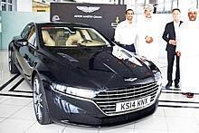 Erstes Foto vom neuen Aston Martin Lagonda. Foto: OMAN AIR/dpp-AutoReporter